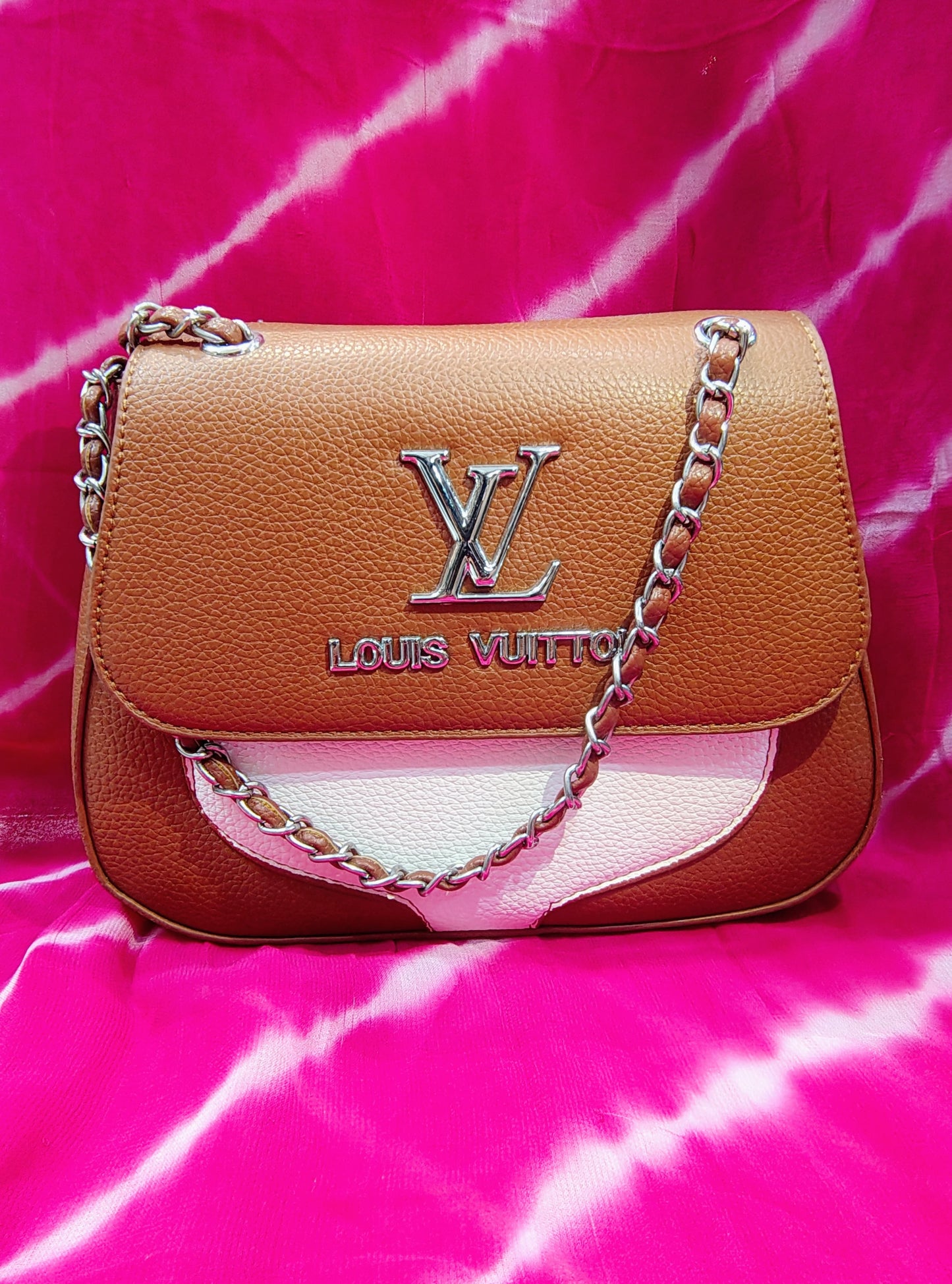 Luxury Designer-Inspired PU Leather Shoulder Bag with Chain Strap